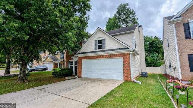 2153 Pine View Trl, Ellenwood, GA 30294 - traditional-style house with brick siding and driveway