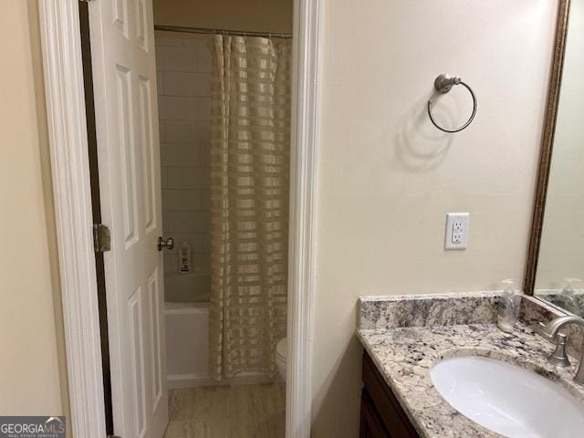 1009 Hunters Pointe Dr, Statesboro, GA 30461 - full bath featuring vanity, toilet, and shower / bath combo