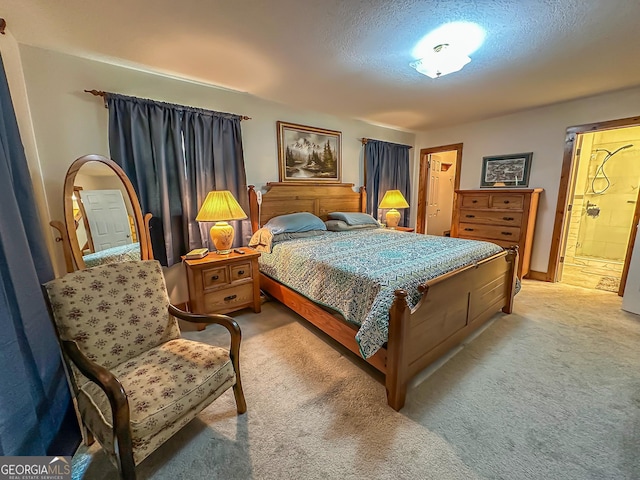 30 Putter Ln, Dillard, GA 30537 - bedroom with light carpet, a textured ceiling, and ensuite bathroom