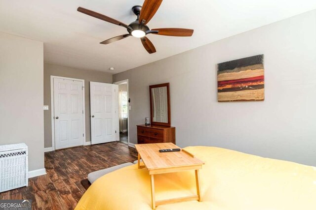 3224 Canary Ct, Decatur, GA 30032 - bedroom featuring wood finished floors and ceiling fan