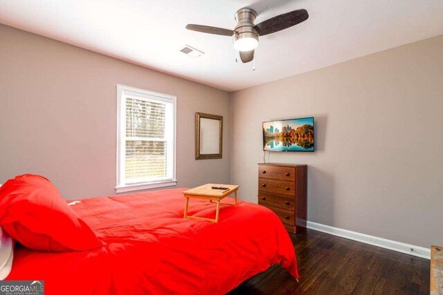 3224 Canary Ct, Decatur, GA 30032 - bedroom featuring wood finished floors and ceiling fan