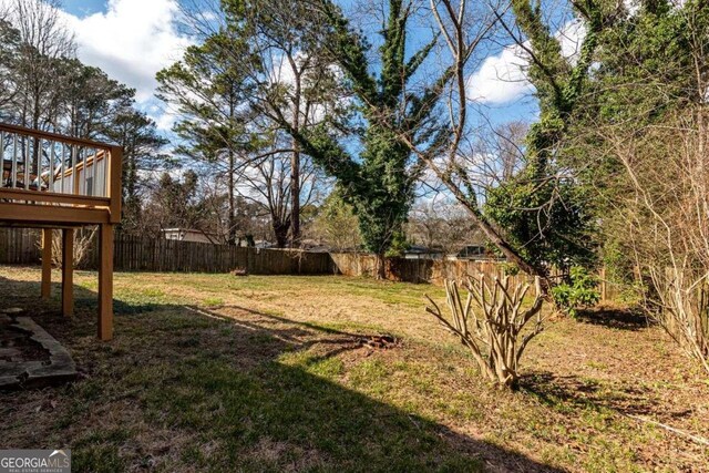 3224 Canary Ct, Decatur, GA 30032 - view of yard with a deck