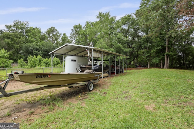 142 Dawn Cir, Brunswick, GA 31523 - view of yard with a detached carport