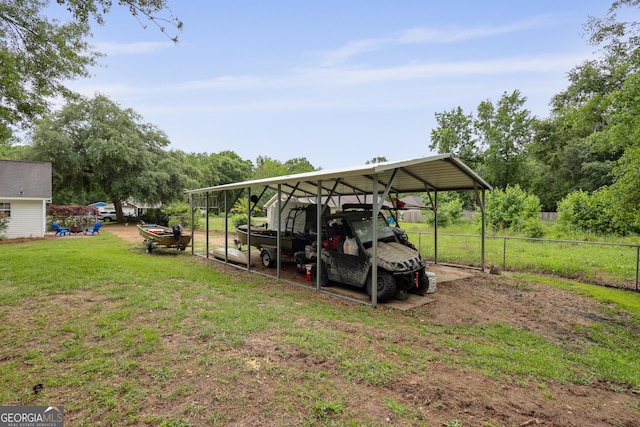 142 Dawn Cir, Brunswick, GA 31523 - view of yard featuring a carport