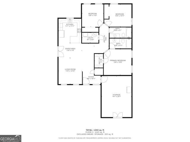 142 Dawn Cir, Brunswick, GA 31523 - view of property floor plan