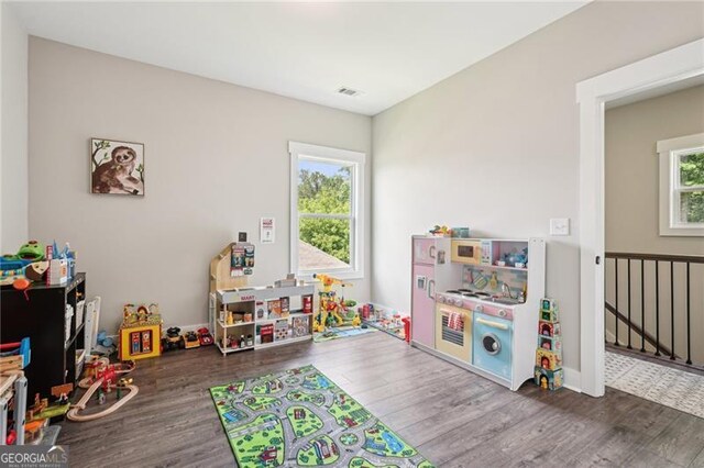 166 Wagon Trail Cir, Fairmount, GA 30139 - rec room featuring wood finished floors