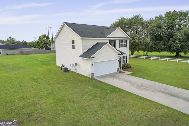 131 Mustang Ln NE, Ludowici, GA 31316 - view of front of home featuring roof with shingles, driveway, and cooling unit