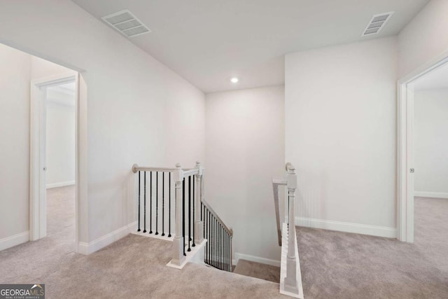 1246 Allspice Way, Lawrenceville, GA 30045 - stairway featuring carpet flooring, baseboards, and recessed lighting