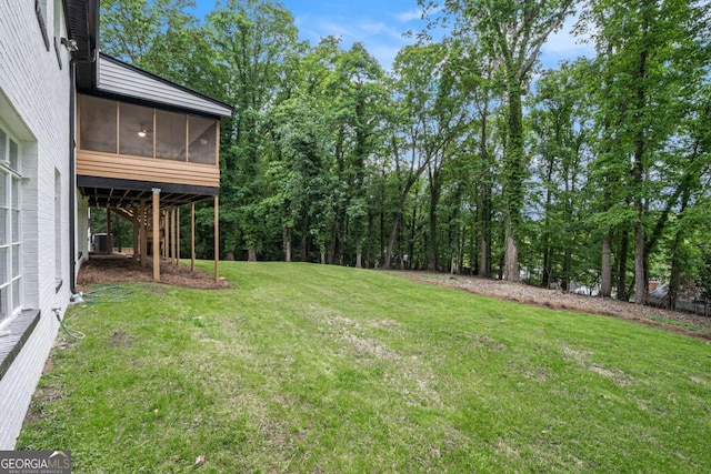 788 Sherwood Rd, Gainesville, GA 30501 - view of green lawn featuring a sunroom