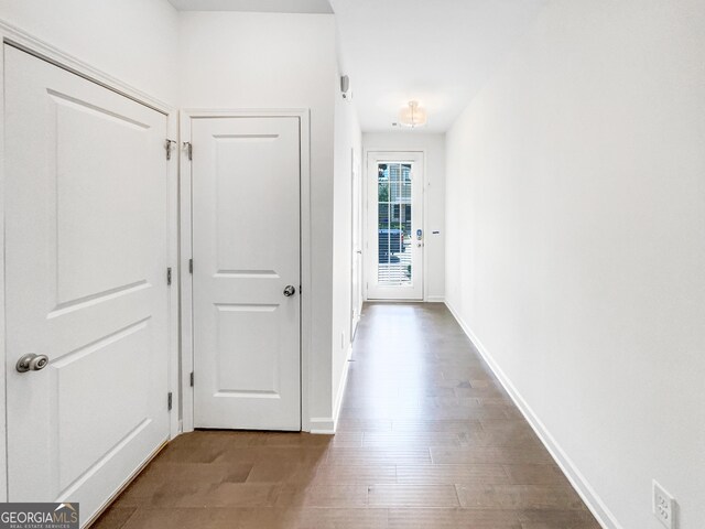 4922 Longview Walk, Decatur, GA 30035 - hallway with wood finished floors and baseboards