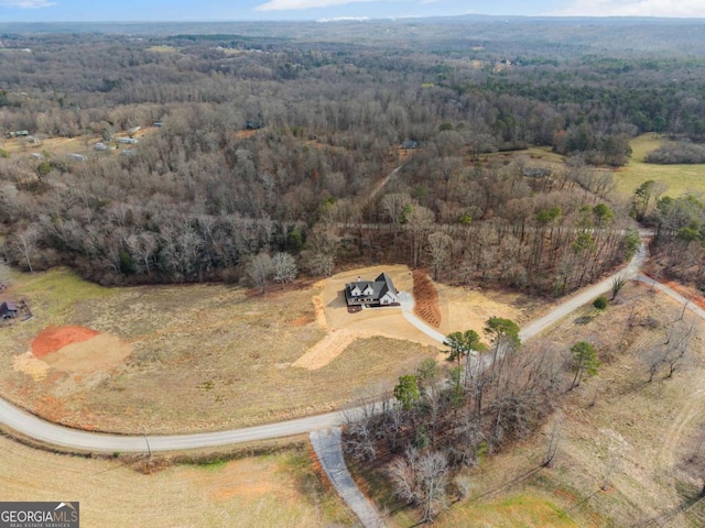 1087 Webb W Rd, Cleveland, GA 30528 - aerial view of property's location with a forest