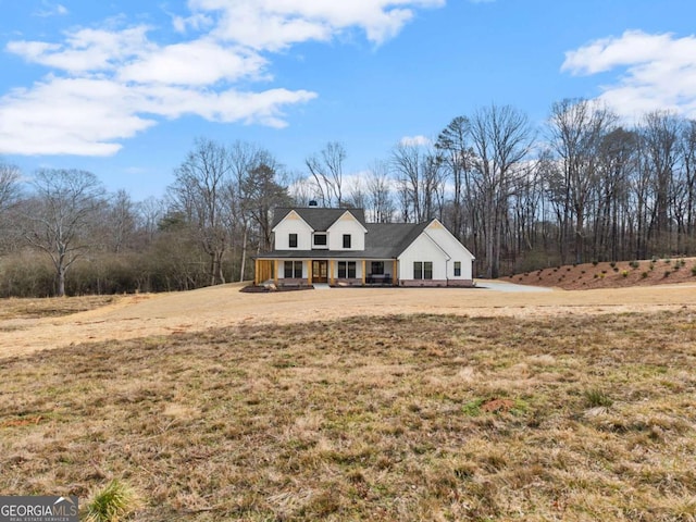 1087 Webb W Rd, Cleveland, GA 30528 - modern inspired farmhouse featuring covered porch and a front lawn