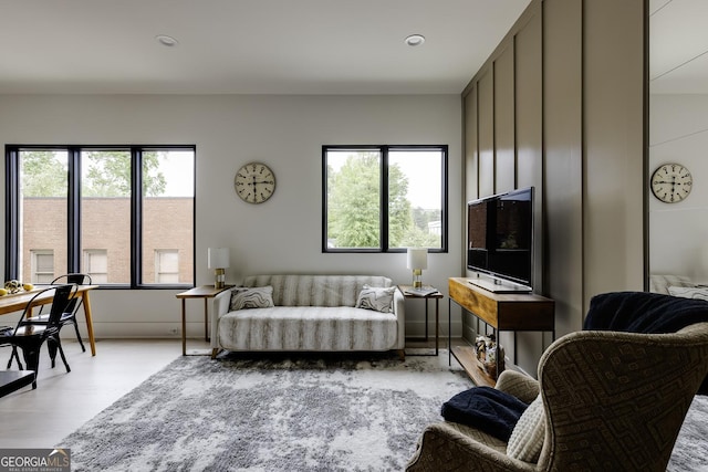 1968 8th St, Chamblee, GA 30341 - living area with recessed lighting and wood finished floors
