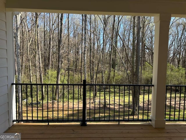 113 Sidetrack Cir, Comer, GA 30629 - view of wooden terrace