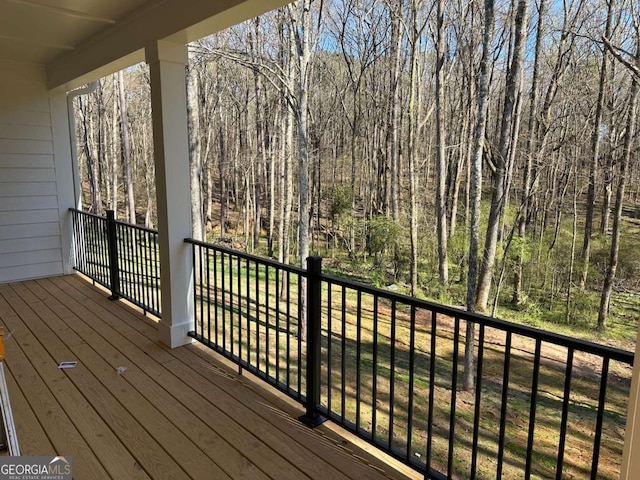 113 Sidetrack Cir, Comer, GA 30629 - view of wooden deck