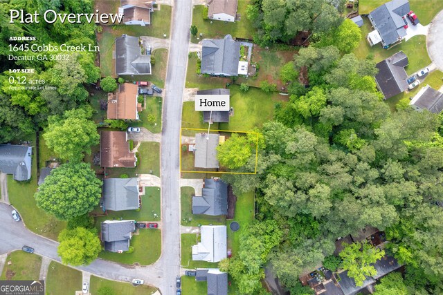 1645 Cobbs Creek Ln, Decatur, GA 30032 - aerial view of residential area