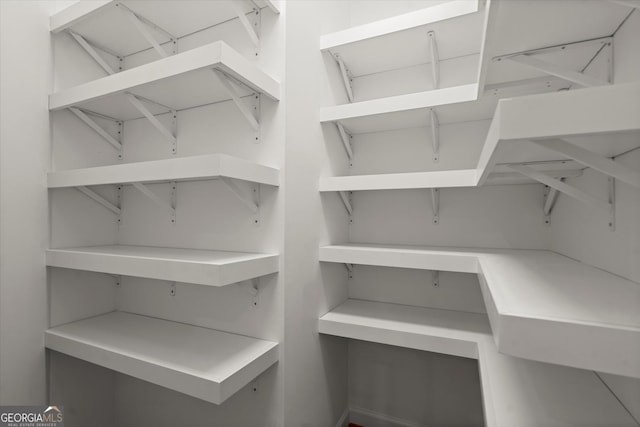 view of storage area