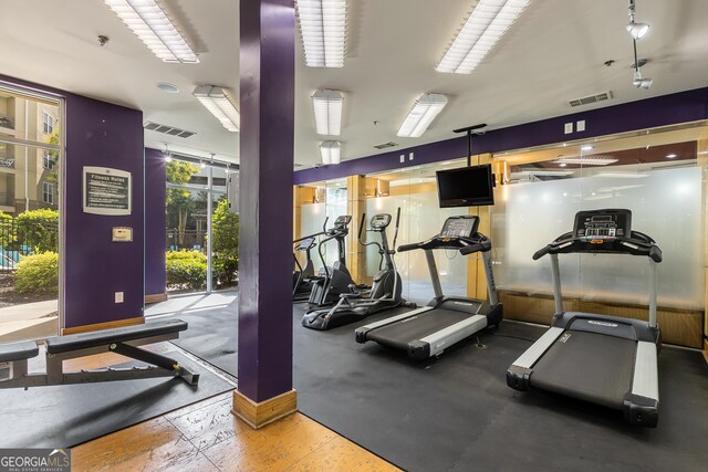 view of workout area