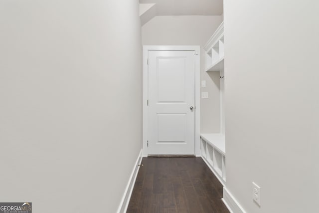 1405 Attwater Dr, Atlanta, GA 30316 - mudroom featuring dark wood-style flooring and baseboards