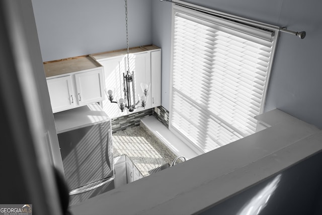 detailed view of stainless steel fridge