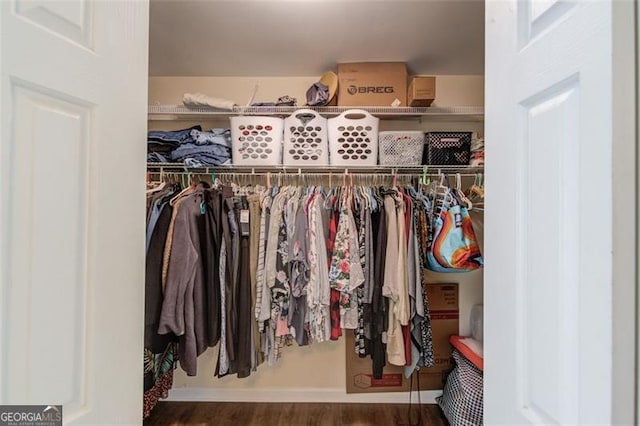 view of closet