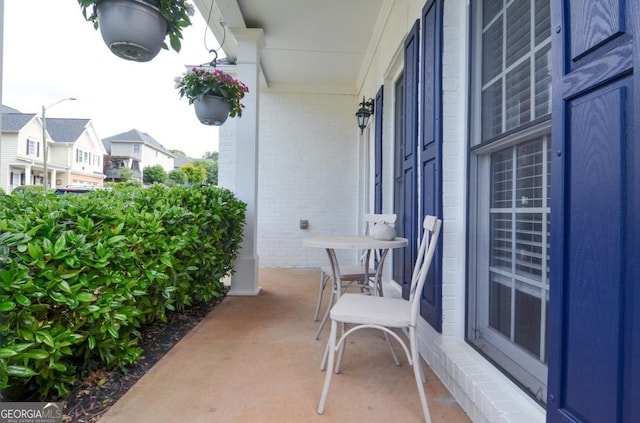 view of patio / terrace featuring covered porch