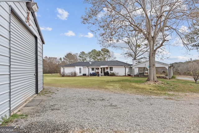 4739 Lower Jersey Rd, Oxford, GA 30054 - view of front facade with a front lawn