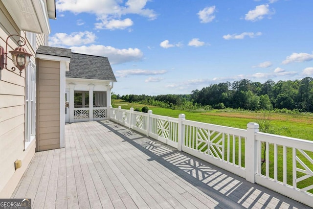79 Gold Creek Ct, Dawsonville, GA 30534 - deck featuring a yard