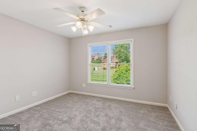 79 Gold Creek Ct, Dawsonville, GA 30534 - carpeted empty room featuring baseboards and ceiling fan