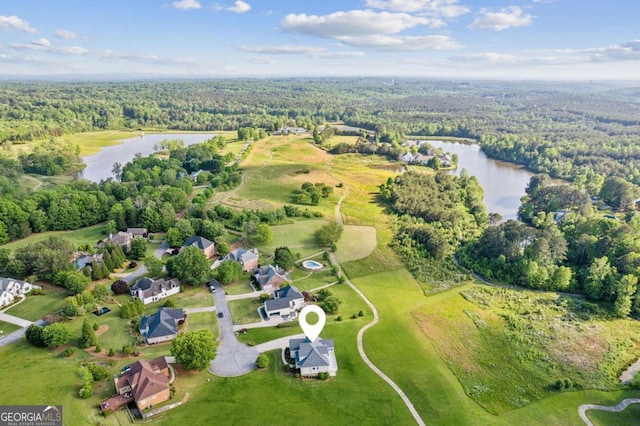79 Gold Creek Ct, Dawsonville, GA 30534 - view of property location featuring a large body of water and a forest