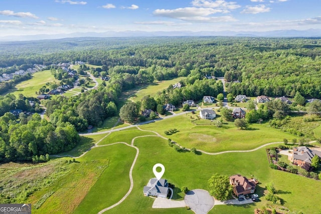 79 Gold Creek Ct, Dawsonville, GA 30534 - drone / aerial view of a heavily wooded area