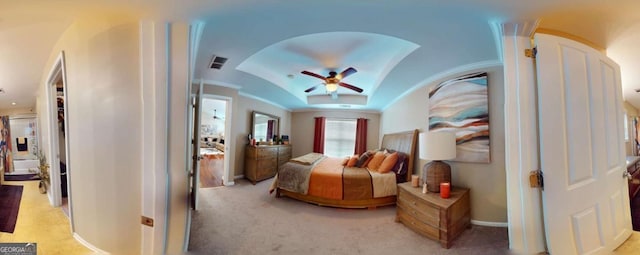 805 Pleasant Hill Rd NW Unit 343, Lilburn, GA 30047 - bedroom featuring arched walkways, light colored carpet, baseboards, and ceiling fan