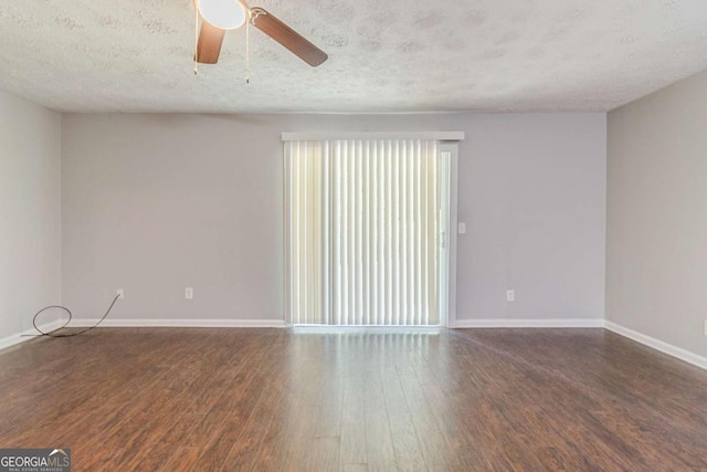 5509 Covent Way, Lithonia, GA 30058 - spare room featuring wood finished floors, a ceiling fan, and a textured ceiling