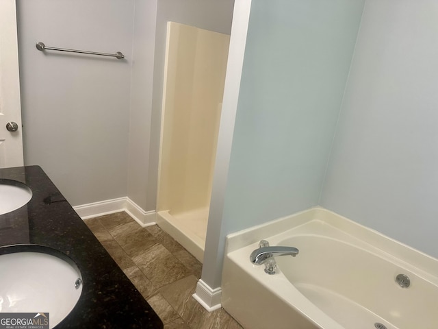 4790 Brandon Acres Ln, Buford, GA 30519 - full bathroom with a bath, baseboards, and a sink