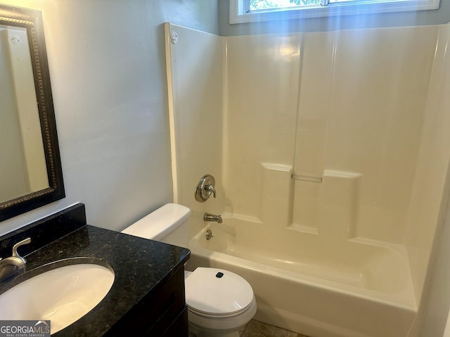 4790 Brandon Acres Ln, Buford, GA 30519 - bathroom with toilet, vanity, and shower / bath combination