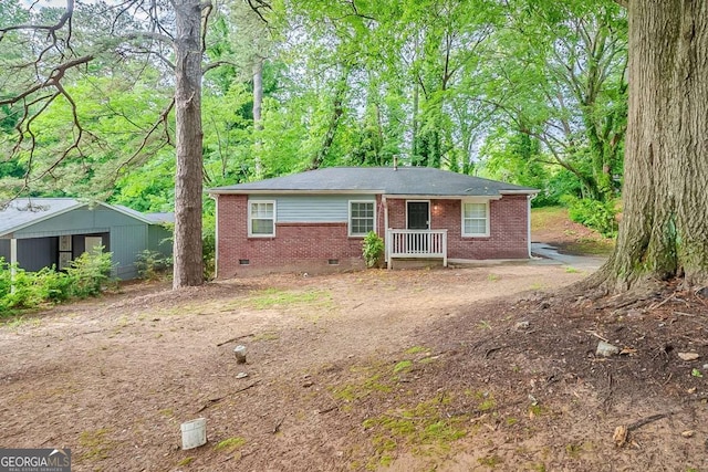 3731 Adkins Rd NW, Atlanta, GA 30331 - view of front of property with crawl space and brick siding