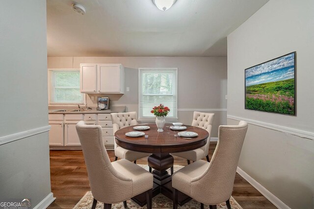 3731 Adkins Rd NW, Atlanta, GA 30331 - unfurnished room featuring healthy amount of natural light, dark wood-type flooring, and baseboards