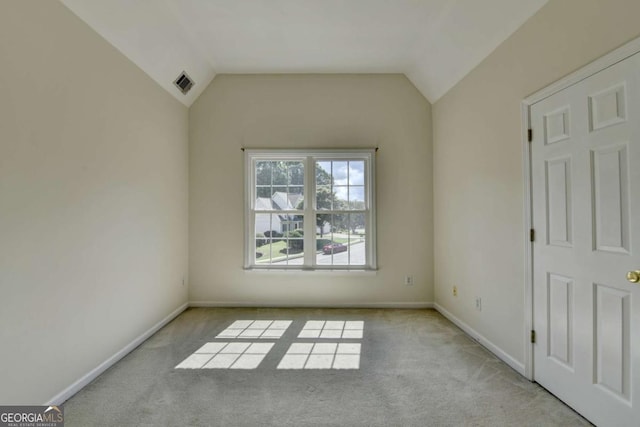 1095 S Bethany Creek Dr, Alpharetta, GA 30004 - carpeted spare room featuring baseboards and vaulted ceiling