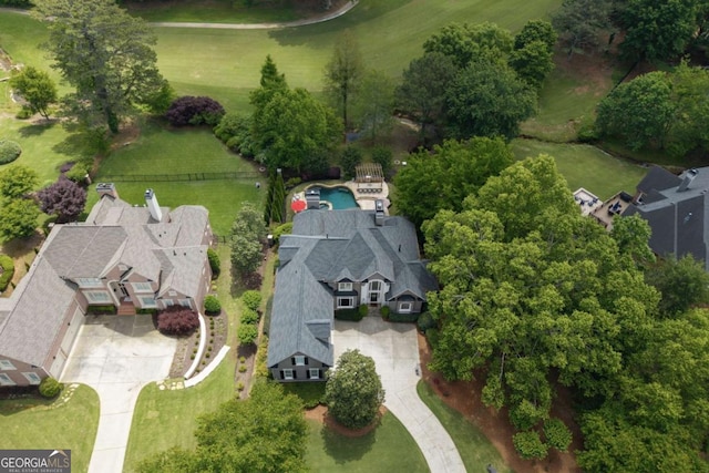 aerial overview of property's location