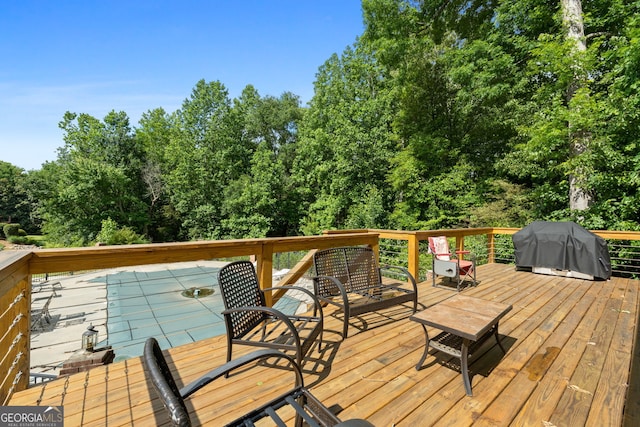 604 Clearwater Ct, Mcdonough, GA 30252 - deck with a grill