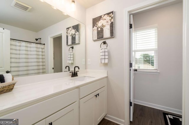 17 Ridgeline Way NW, Cartersville, GA 30121 - bathroom with vanity and wood finished floors