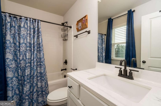 17 Ridgeline Way NW, Cartersville, GA 30121 - bathroom with vanity and shower / bath combination with curtain
