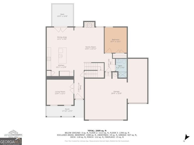 17 Ridgeline Way NW, Cartersville, GA 30121 - view of floor plan / room layout