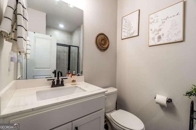17 Ridgeline Way NW, Cartersville, GA 30121 - full bathroom with vanity and a tile shower
