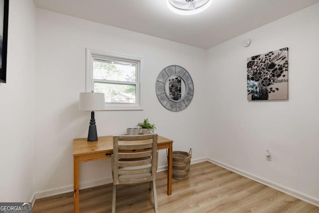 120 Cone Dr, Athens, GA 30601 - home office featuring light wood-style flooring and baseboards