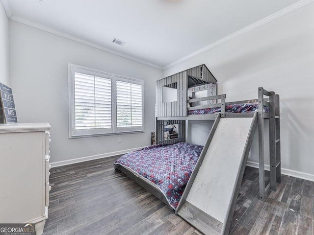 308 Feather Perch, Waleska, GA 30183 - bedroom with wood finished floors, crown molding, and baseboards