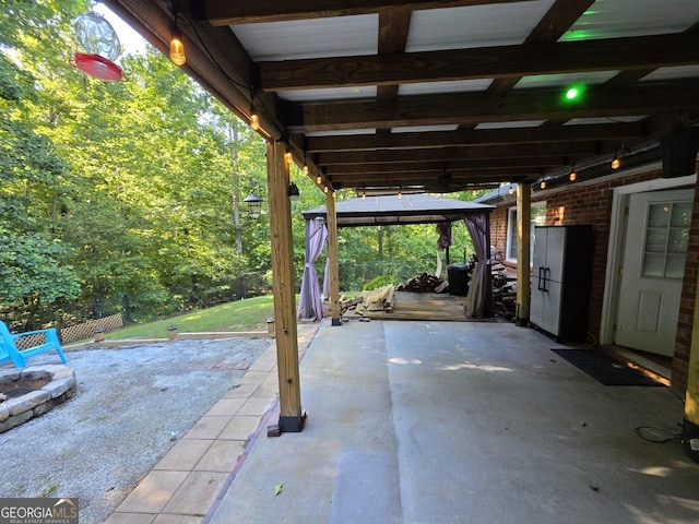 4015 Hidden Hollow Dr, Gainesville, GA 30506 - view of patio with a gazebo