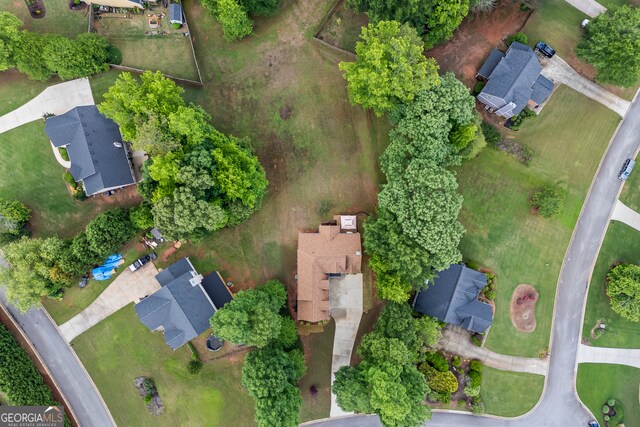 924 Vinings Dr, Winder, GA 30680 - aerial view of property and surrounding area with nearby suburban area