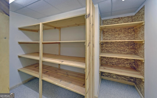 view of storage area