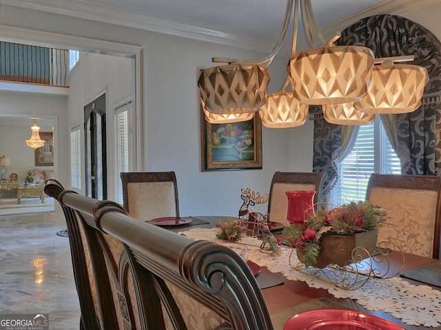 205 Somerset Ct, Mcdonough, GA 30253 - dining room with crown molding